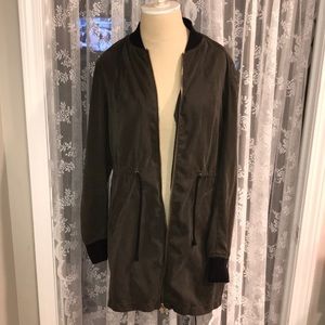 Dark Green H&M Long Jacket Women’s 8